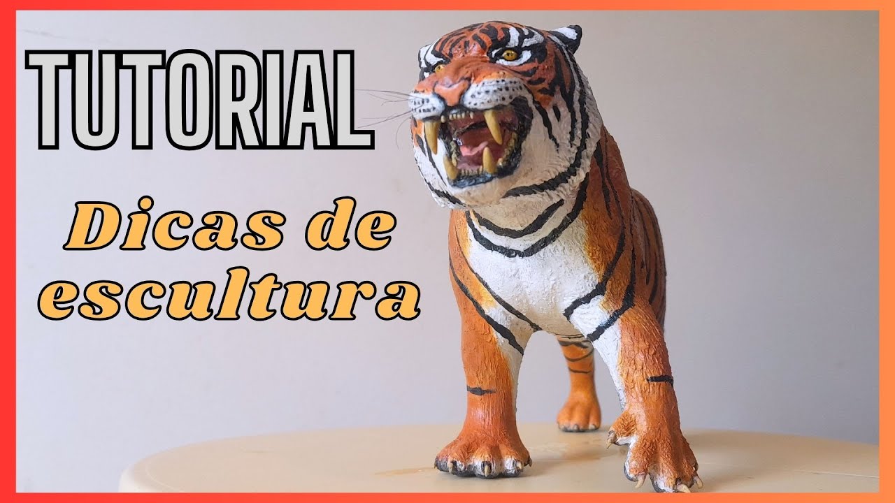 TIGRE FEITO EM BISCUIT.