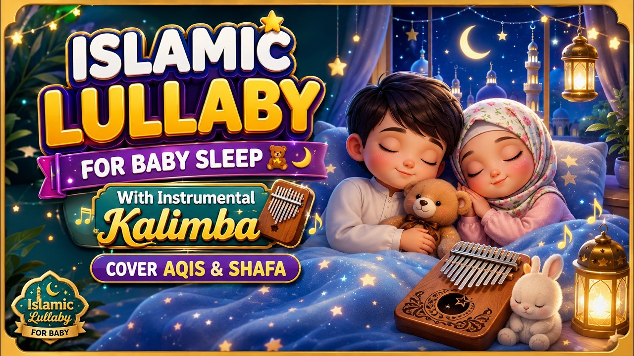 Islamic Lullaby for Baby Sleep 🧸🌙 | With Instrumental Kalimba | Cover Aqis & Shafa
