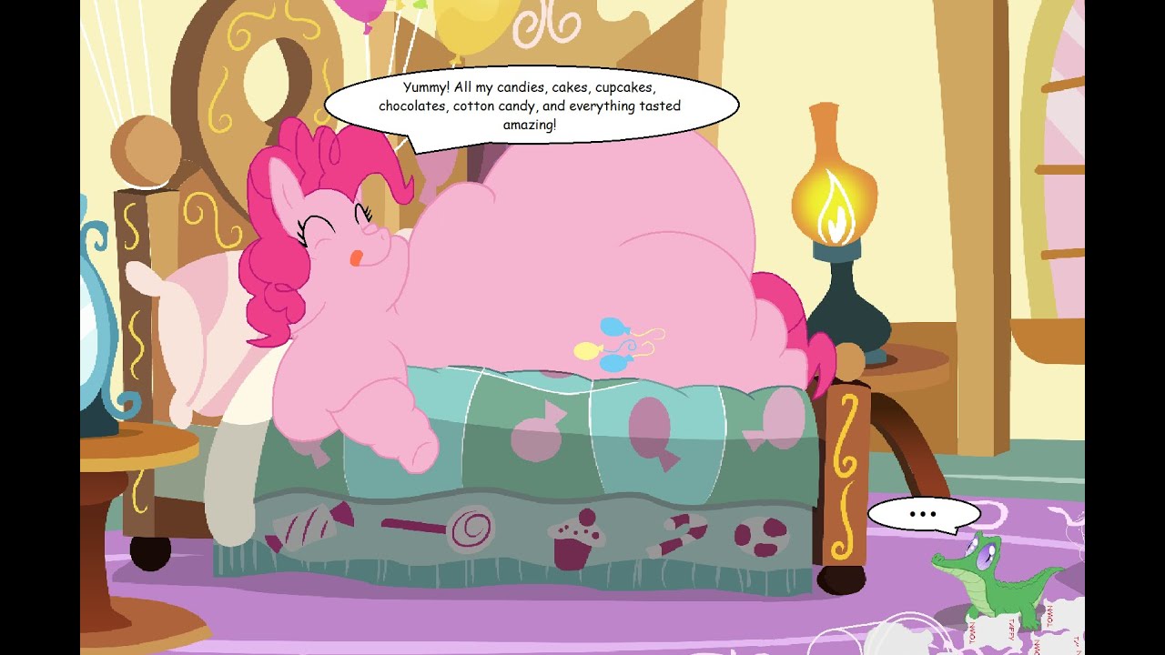 Pinkie Pie eats all her treats in her house comic dub