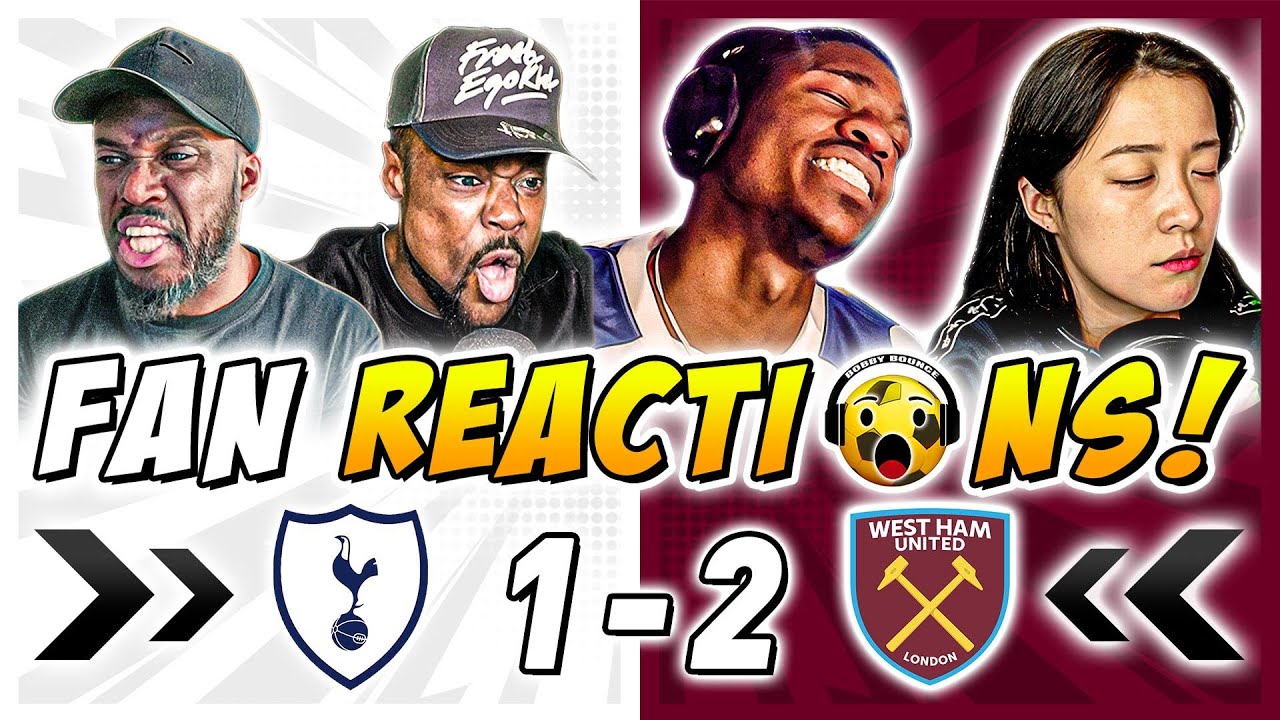 Spurs Fans MELTDOWN 🤬 Reactions to Tottenham 1-2 West Ham | Premier League Fan Reactions