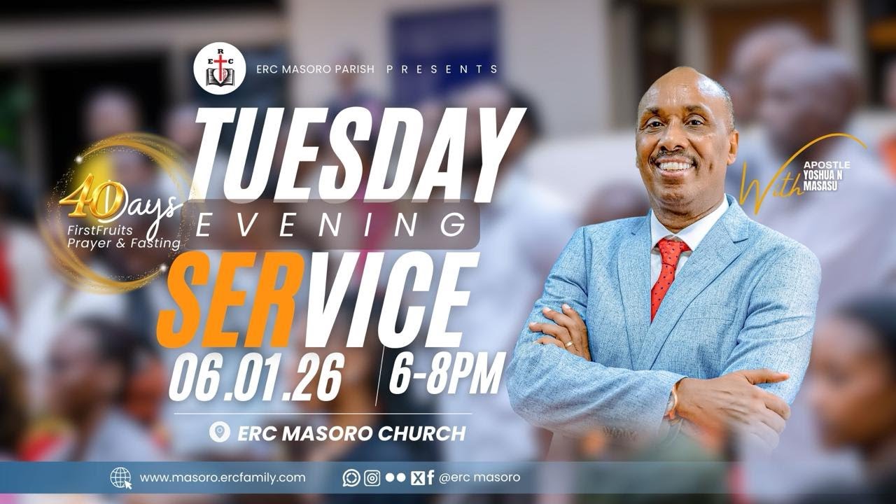 TUESDAY 06/01/2026 EVENING SERVICE WITH APOSTLE YOSHUA N. MASASU