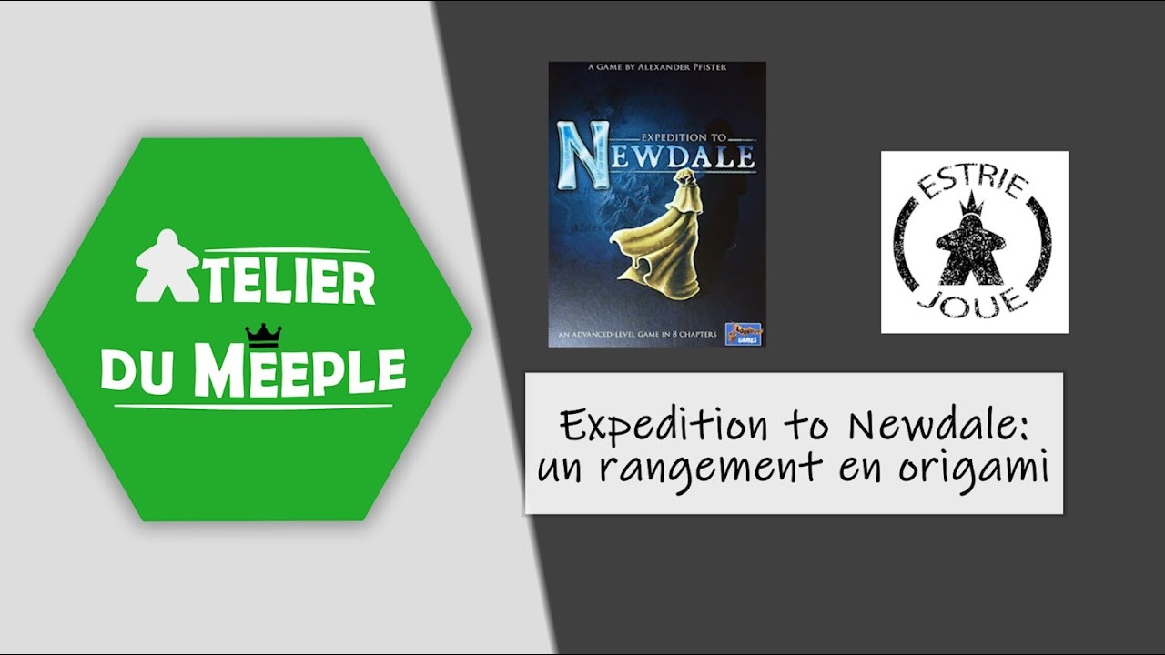 Atelier du Meeple - Expedition to Newdale: un rangement en origami