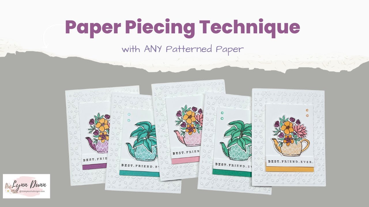 Easy Paper Piecing Technique for Card Makers