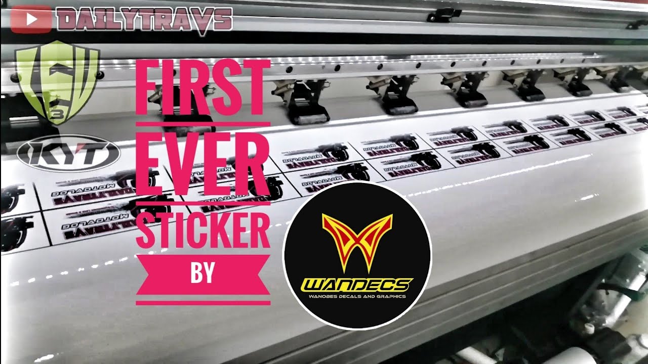 MY FIRST EVER STICKER BY WANDECS | KEN MOTOGEARS | TRAVEL#12