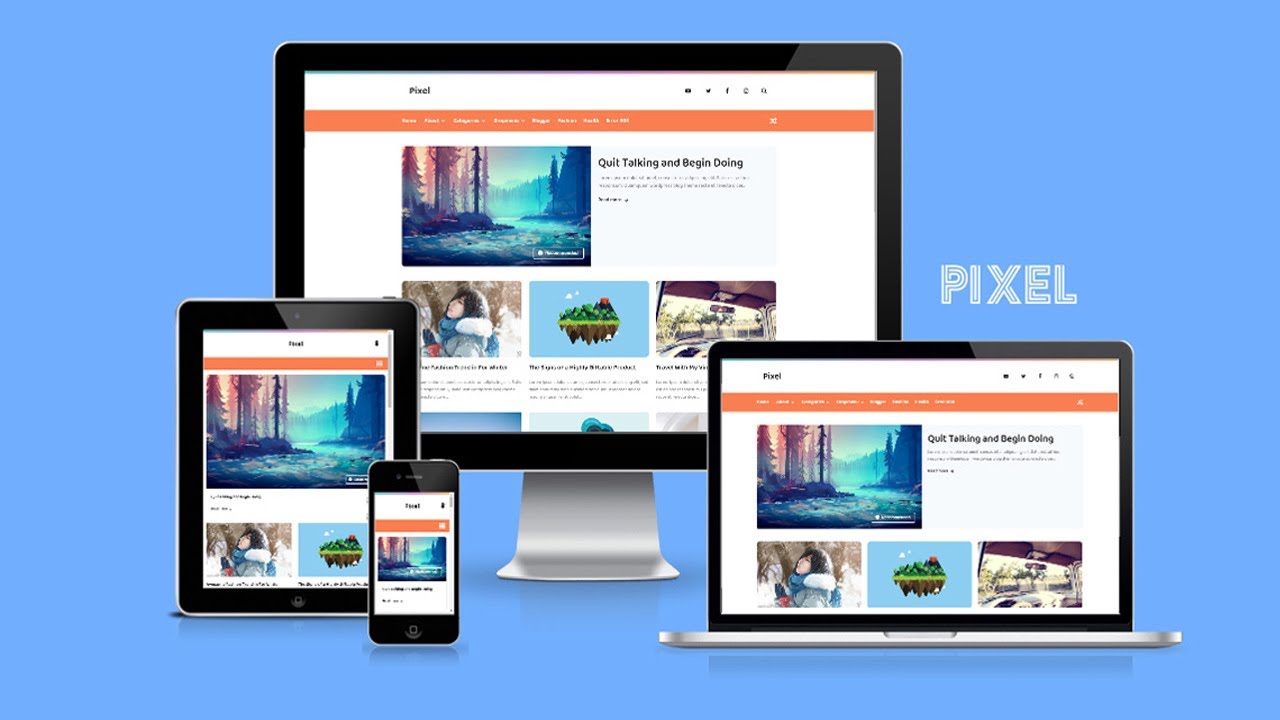Plantilla Blogger Responsive Pixel (Configuración)
