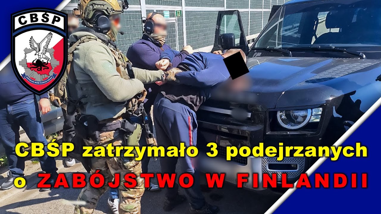 CBŚP zatrzymało trzech podejrzanych o zabójstwo w Finlandii