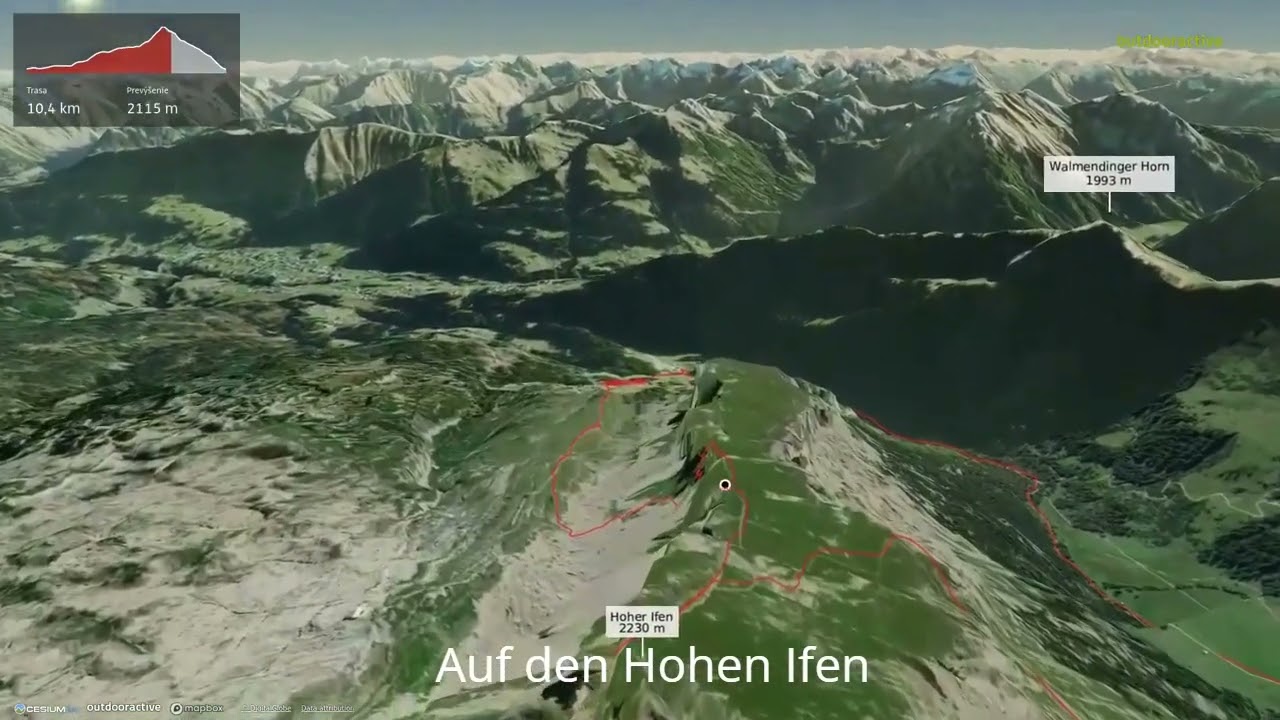 Auf den Hohen Ifen ∆ hiking trails ∆ 3d-trail.com/austria/