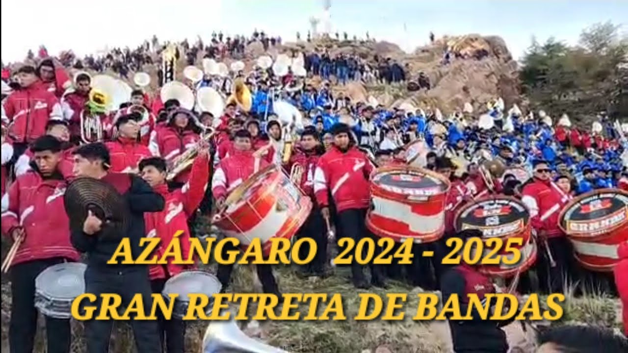 AZÁNGARO 2024 ALBAS RETRETA DE BANDAS DE MÚSICOS EN CERRO CHOQUECHAMBI POR LA OCTAVA DEL NIÑO JESÚS