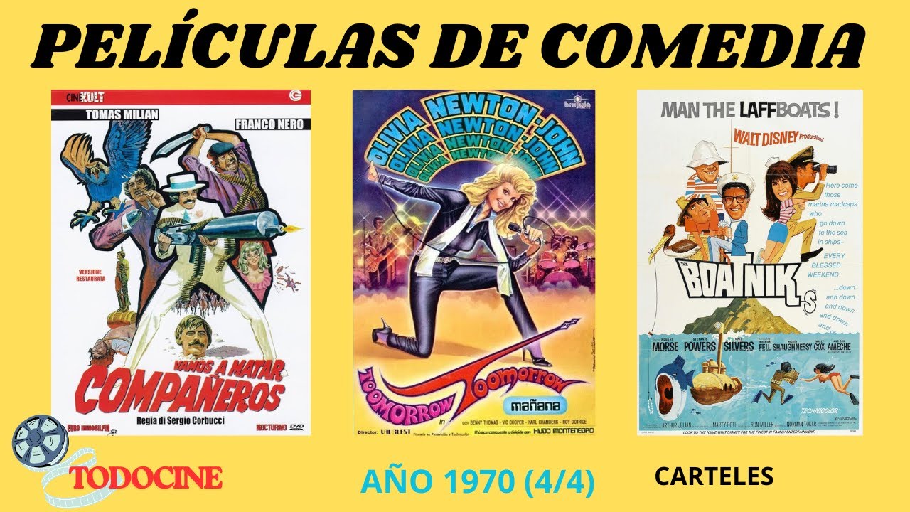 Películas de COMEDIA. Año 1970 (4/4). Carteles. Posters.