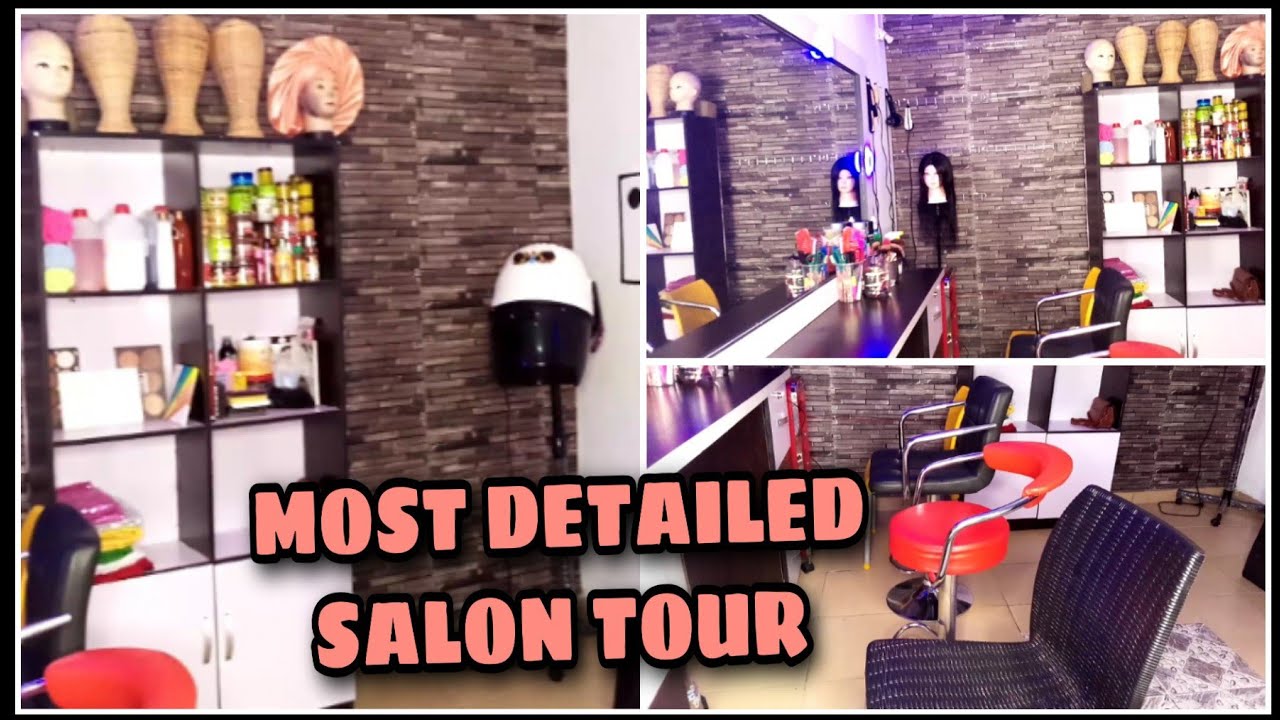 HAIR SALON TOUR AND PRICES OF EQUIPMENTS... detailed hair salon tour