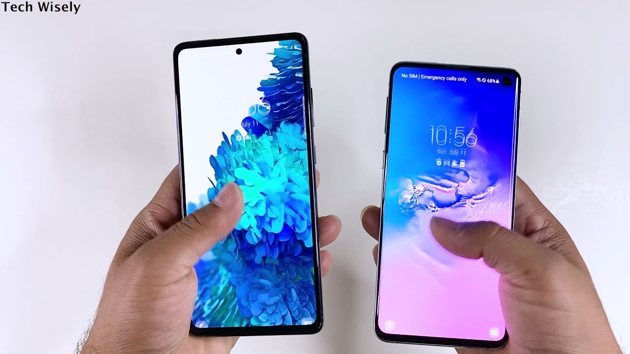 SAMSUNG S10 vs S20 FE 5G Speed Test & Ram Management