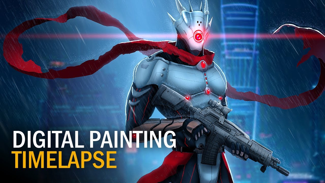 Cyborg Soldier | Digital Painting Timelapse