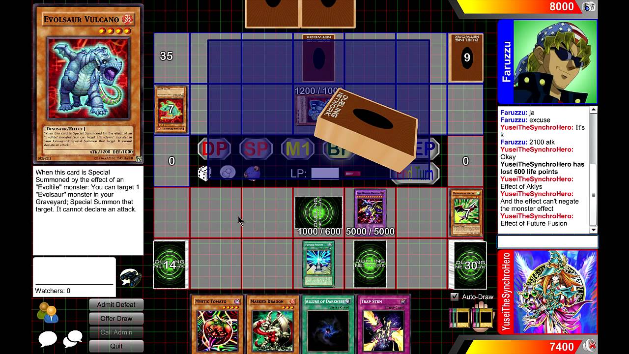Dueling Network Live Narration #1 - Cyberdark Dragunity V.S. Evoltile/Evolsaur