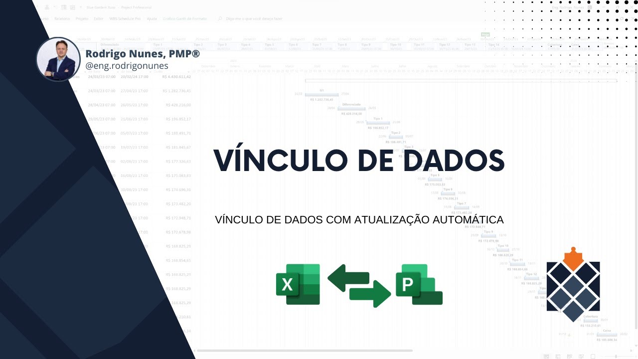 Como criar vínculo de dados entre o MS Project e o Excel