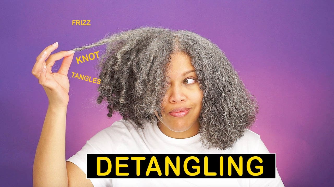DETANGLING my DRY MATTED Natural Hair After HIGH PUFFS AND BUNS // Samantha Pollack