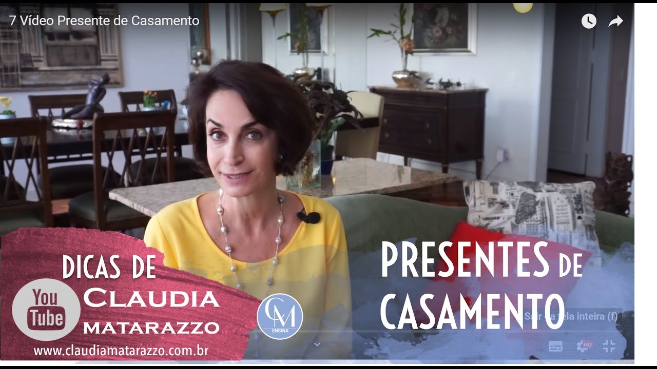 7 V&iacute;deo   Presente de Casamento - &eacute; um momento de alegria ou surpresa