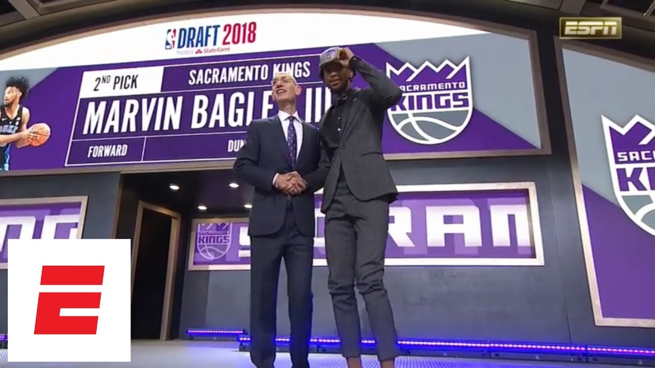 Kings take Marvin Bagley III with No. 2 pick in 2018 NBA draft [pick/analysis/interview] | ESPN