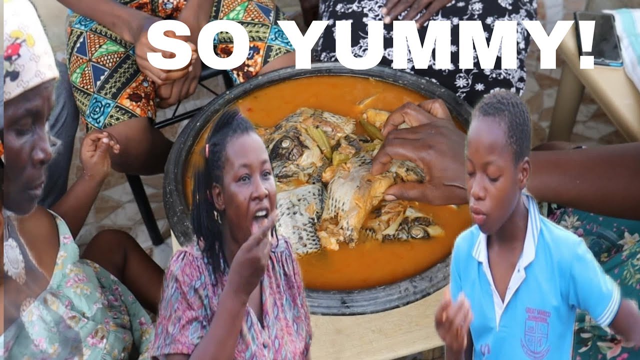 HOW TO FIX TILAPIA LIGHT SOUP & FUFU. VILLAGE LIFESTYLE.#food #WILDERNESS COOKING# Survivals Food.