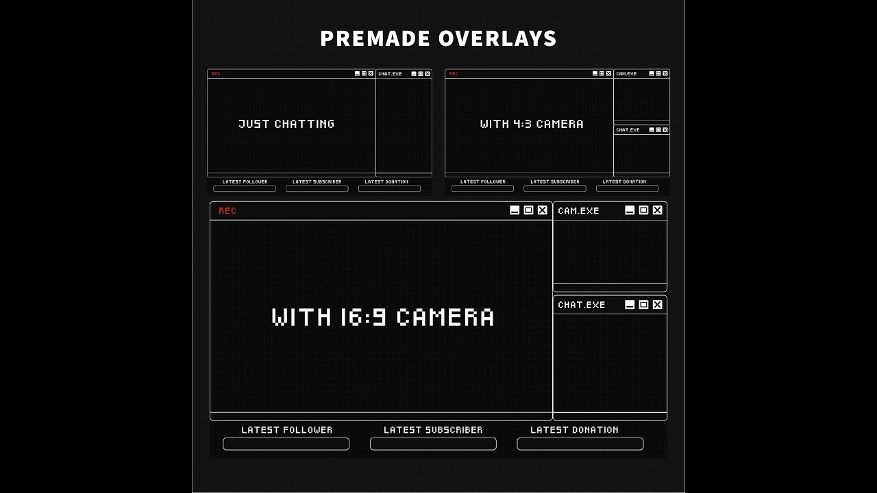 Dark retro stream pack setup tutorial STREMLABS OBS 2023