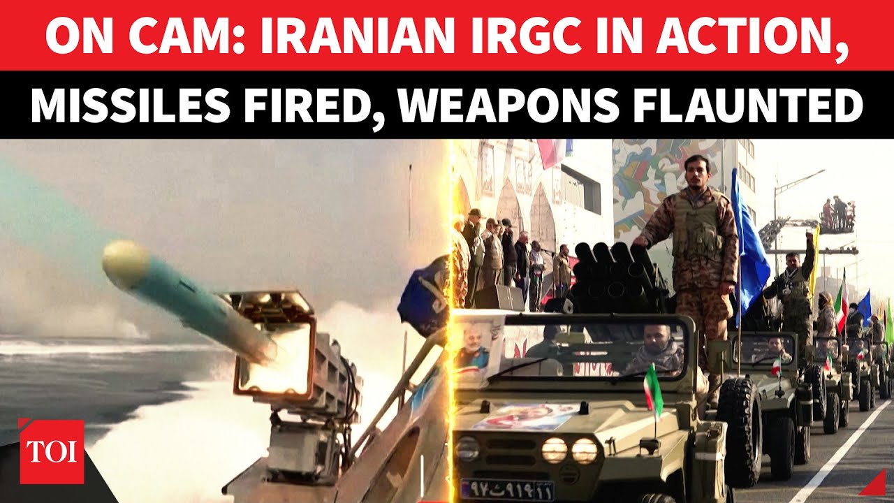 ON CAM: Iran Fires Missiles, Flaunts Military Power In Big Message To Trump & Israel | Watch
