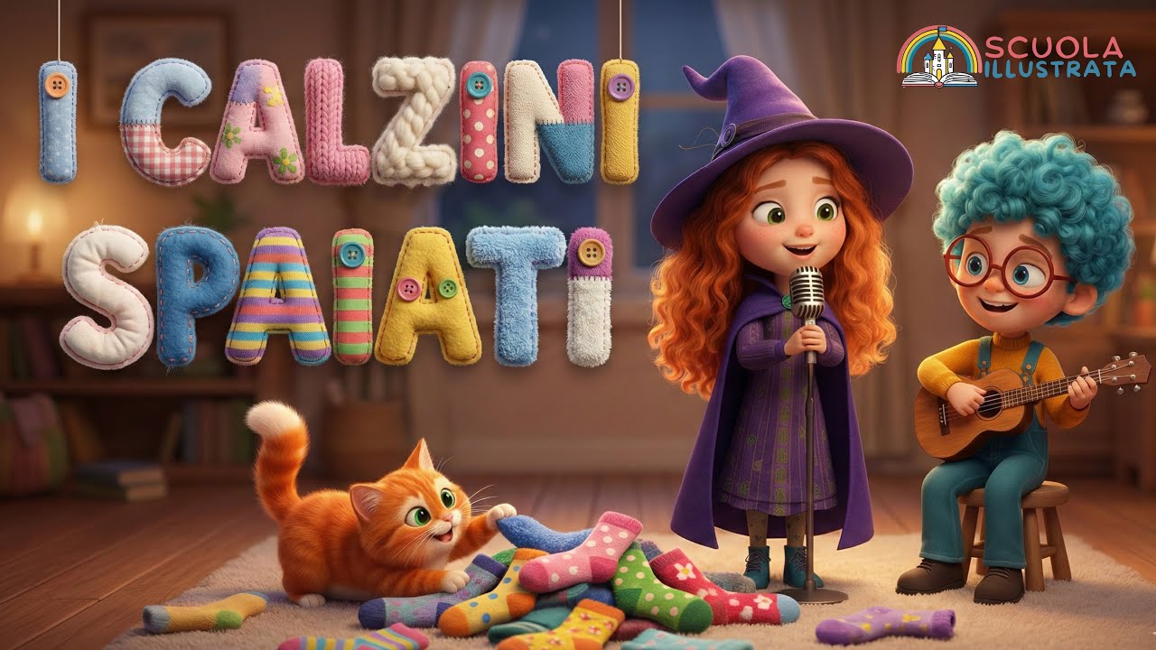 I Calzini Spaiati  | Canzoni per bambini con testo | Canzone sulla diversità