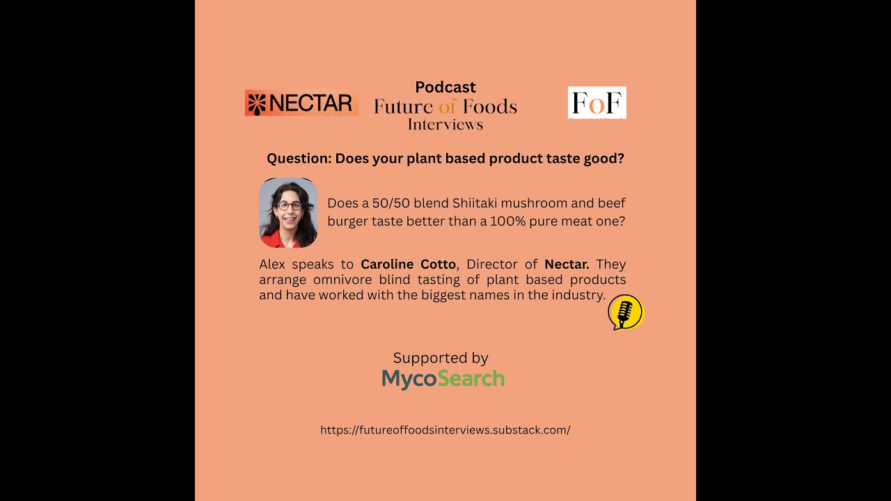 Can plant based burgers taste better than meat? Caroline Cotto from Nectar