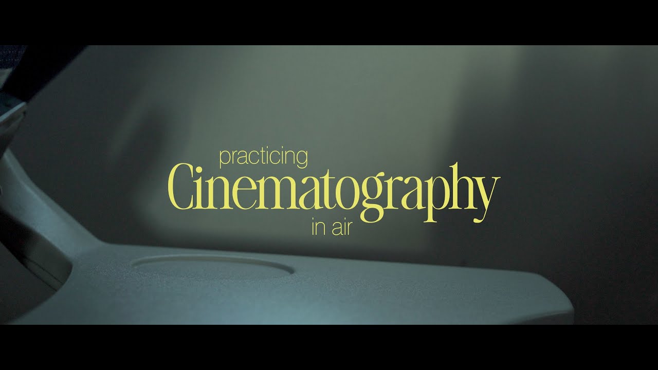 Practicing cinematography on an airplane | sony a6400