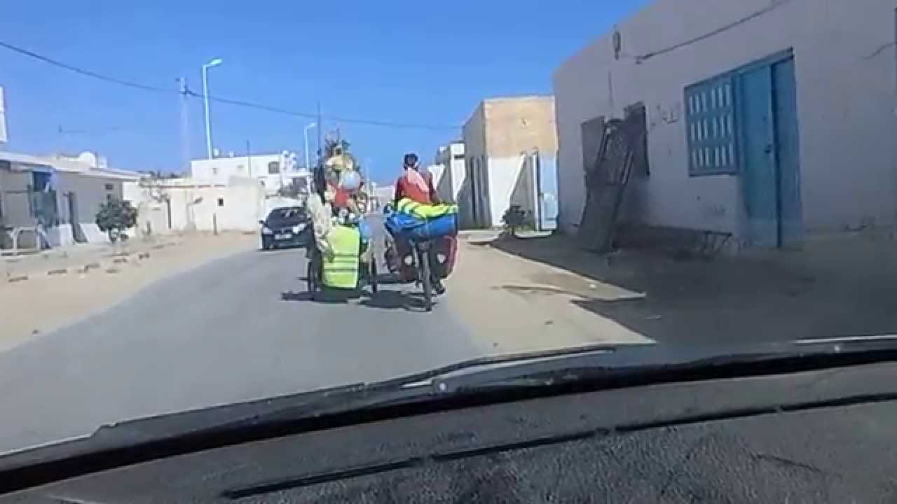 Zarzis, Souihel, passage touristique.جرجيس لبسويحل...مرور سوّاح