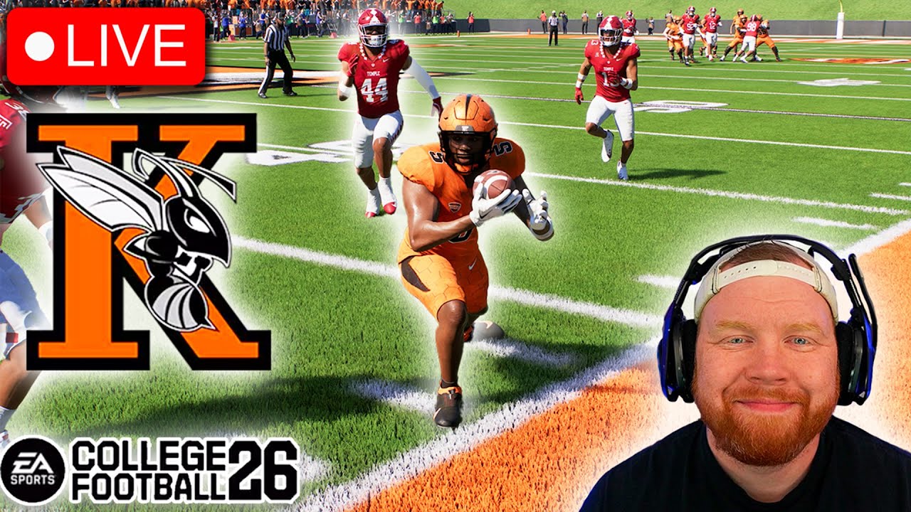 🔴LIVE - 1ST YEAR IN THE BIG10 | KALAMAZOO COLLEGE CUSTOM DYNASTY | College Football 26