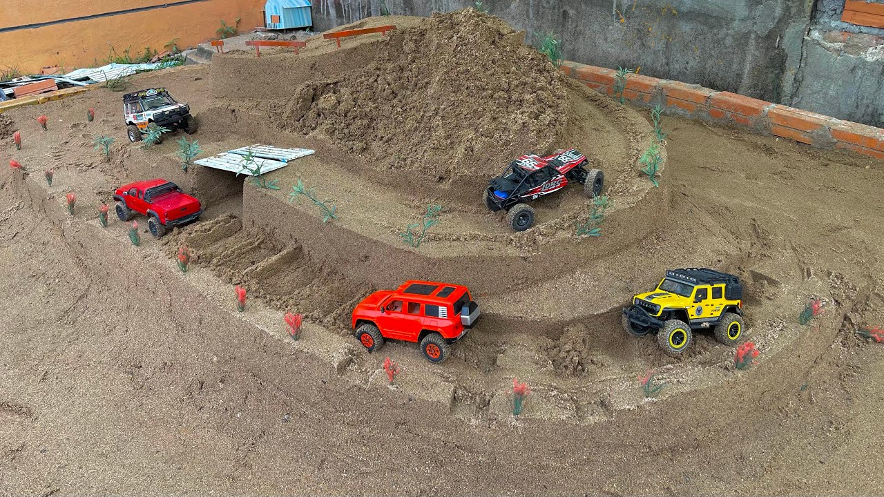 Extreme RC Off Road Hill Climb! Mini 4x4 Cars vs Dangerous Sand Mountain!