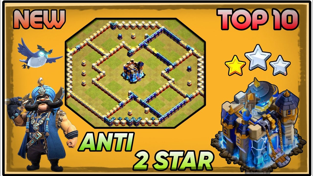 TH18 TOP 10 WAR BASE ANTI 2 STAR WITH LINK - TH18 BASE BEST WAR COPY LINK - CLASH OF CLANS 