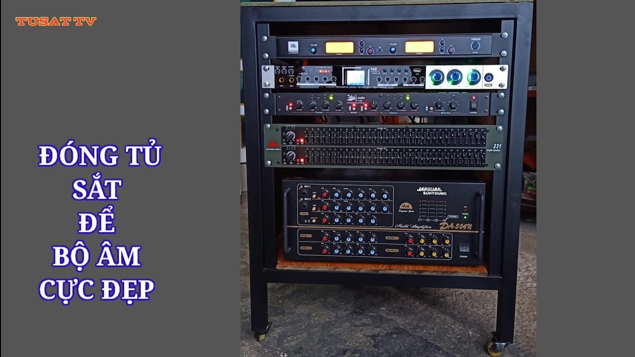 $ tự đóng tủ sắt để dàn âm thanh $