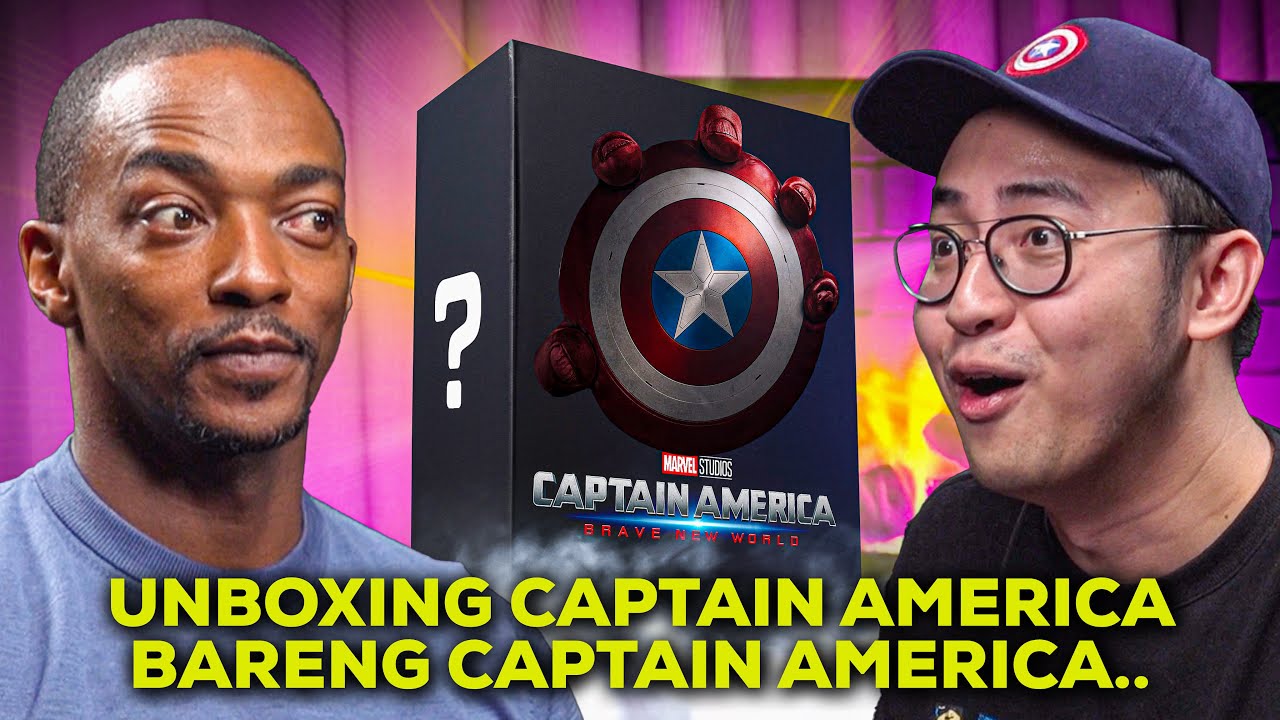 ANTHONY MACKIE & MEDY RENALDY NGOBROL SAMBIL UNBOXING MAINAN CAPTAIN AMERICA!