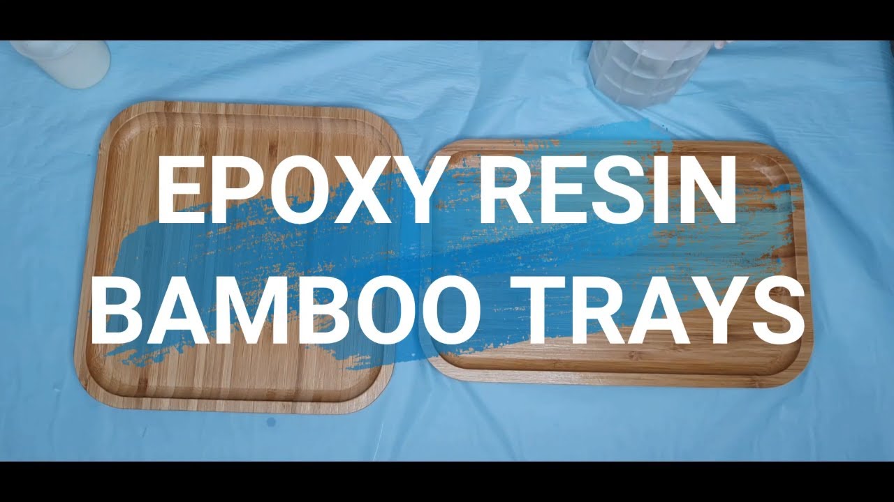 New colors for trays/ EPOXY RESIN/ bamboo tray SHEDART