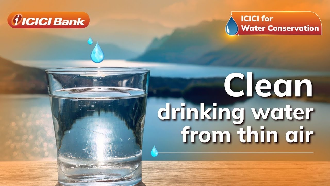 ICICI Bank installs AWGs to produce drinking water from atmospheric moisture.
