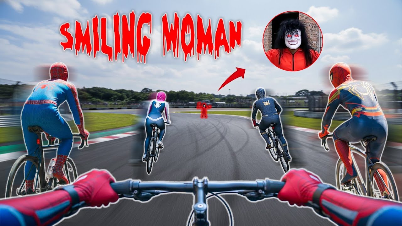 5 Spider-Man Race for Survival as Smiling Woman Appears on the Track (Action POV)