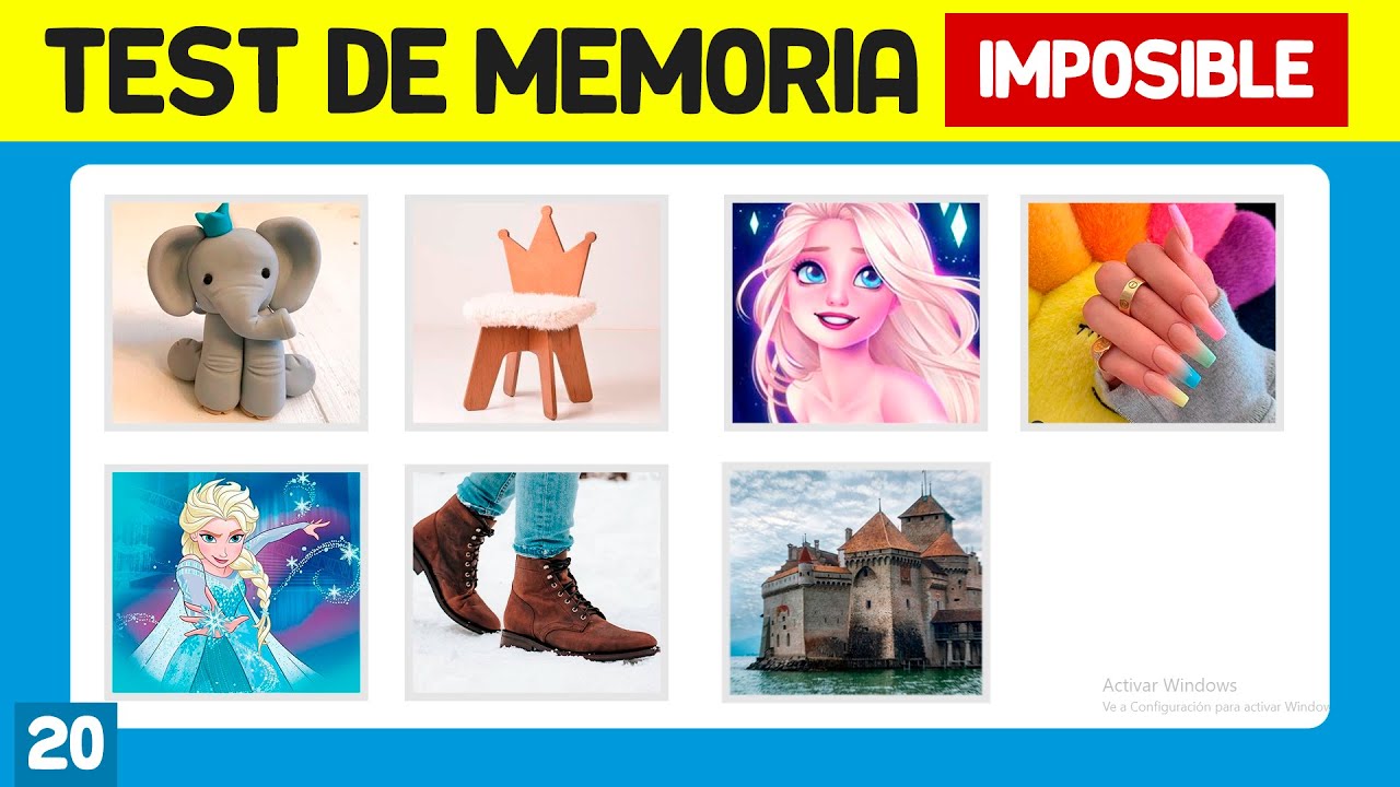Un TEST DE MEMORIA IMPOSIBLE DE SUPERAR &iquest;Aceptas este reto? | Test/Trivial/Quiz | BAZUM