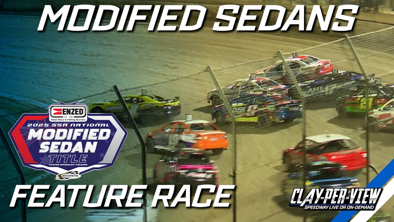 Modified Sedans | National Title 2024/25 - Mildura - 20th Apr 2025 | Clay-Per-View