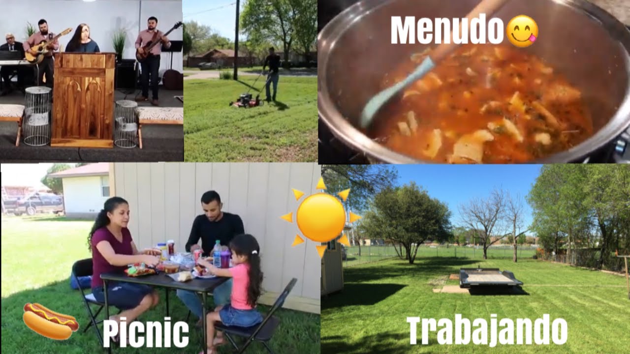 NO PODEMOS IR ALA IGLESIA⛪️HACIENDO MENUDO🥘UN DIA MUY PRODUCTIVO, TODOS TRABAJAMOS👷🏽‍♂️👩🏻‍🍳👧🏻 PICNIC