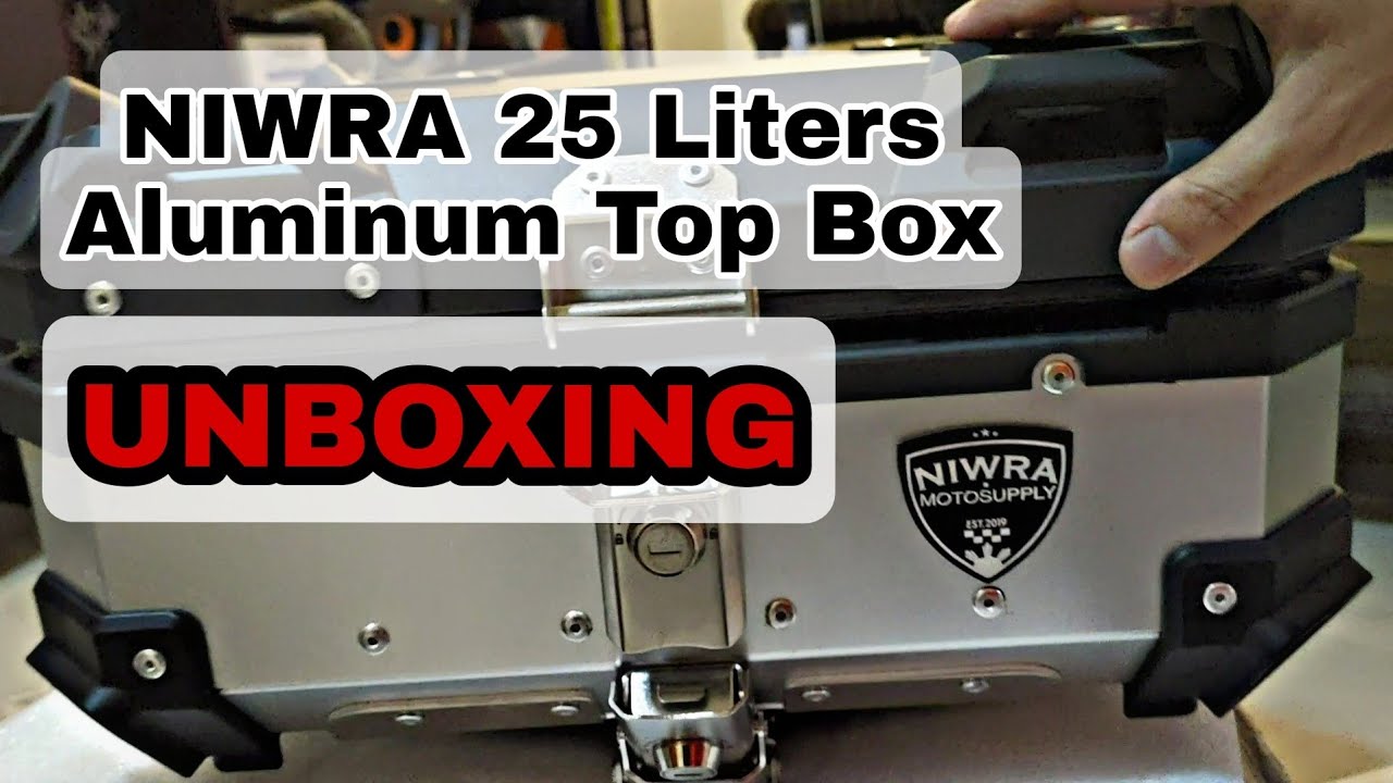 NIWRA Raptor 25 Liters Aluminum Top Box UNBOXING