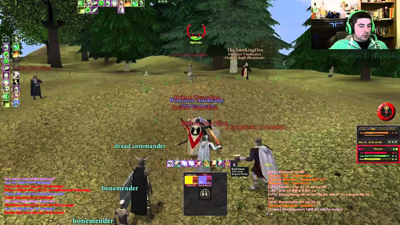 Teeje and a Bonedancer take down big group of Albs. - Ding 3L0 (DAOC)