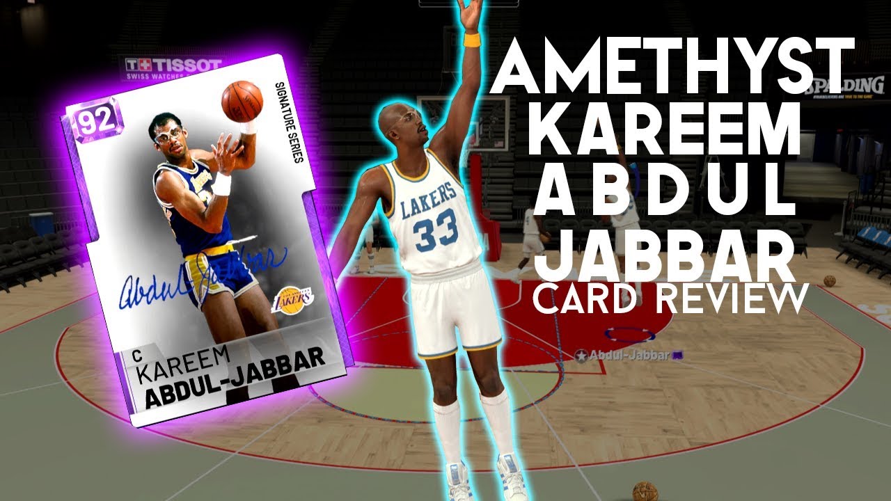 NBA 2K19 MYTEAM AMETHYST KAREEM ABDUL-JABBAR CARD REVIEW