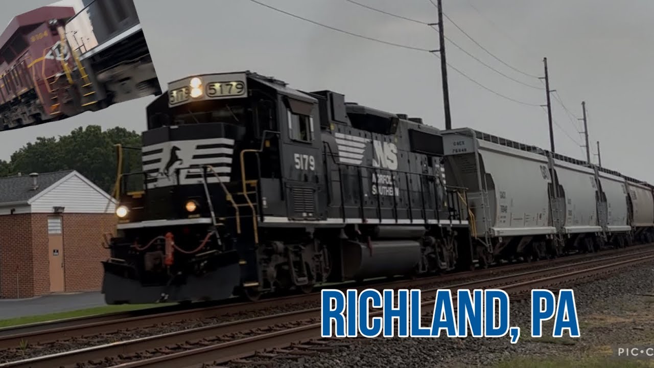 The NS Harrisburg Line at its finest | Railfanning in Richland, PA ft. @sajtrain1.