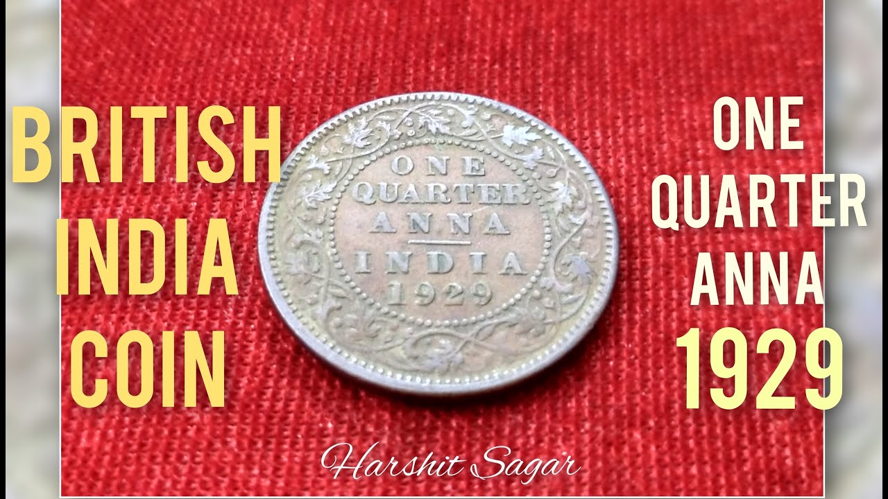 One Quarter Anna 1929 |  King George V | British India Coin | British India Rule | Pre Independence