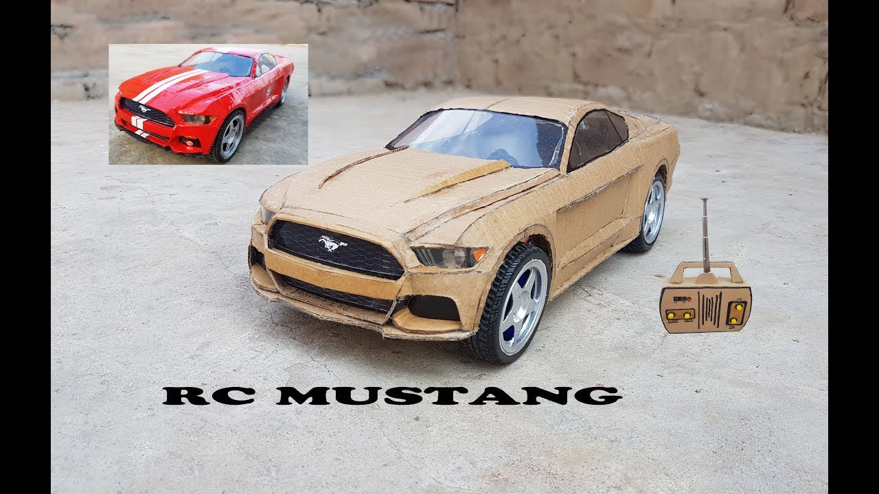 WOW! Super RC Mustang  || DIY || Cardboard Ford Mustang || How to make Electric Toy Car