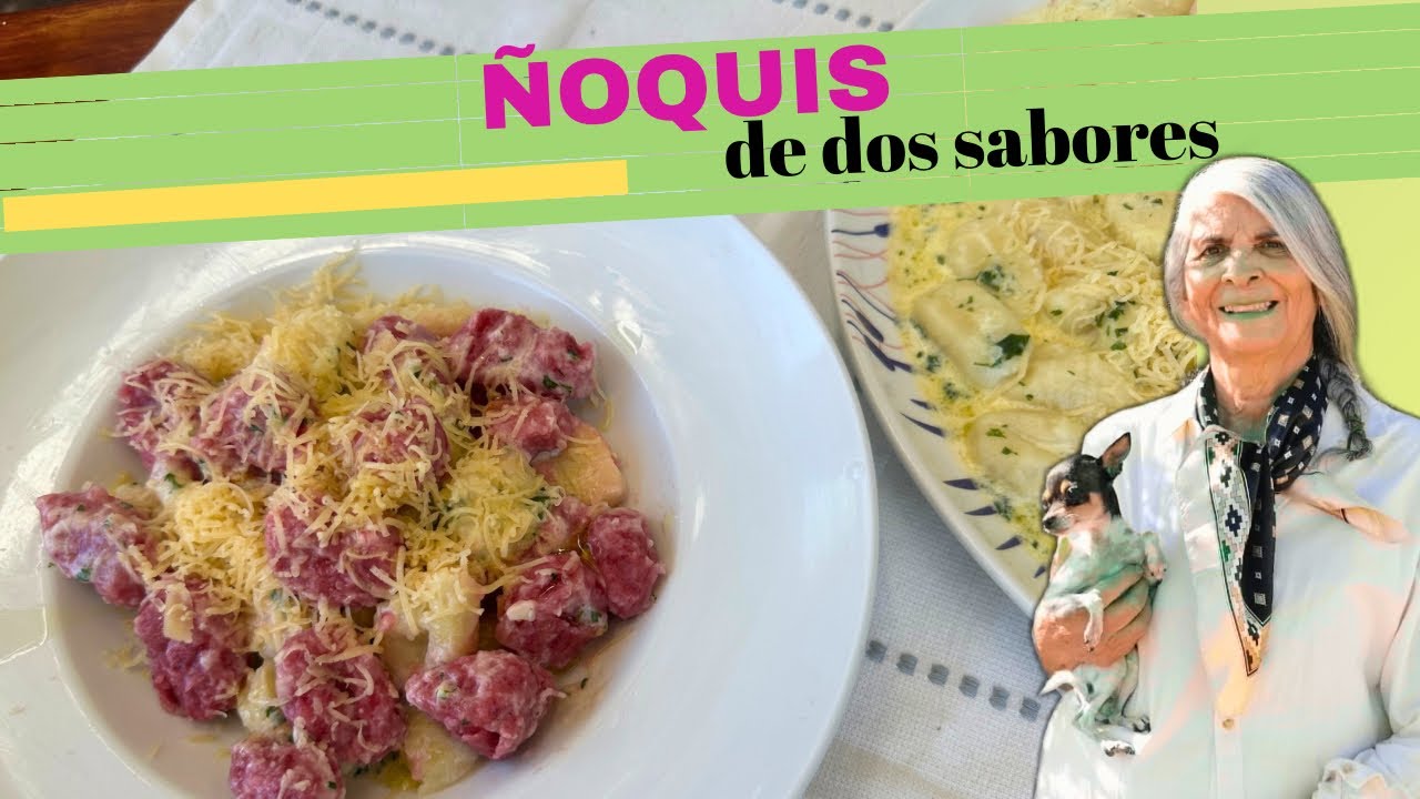 Cuándo los pruebes serán tus preferidos🫜🥔Ñoquis caseros de dos sabores 🍝🤍💗 | Clásicos y de remolacha
