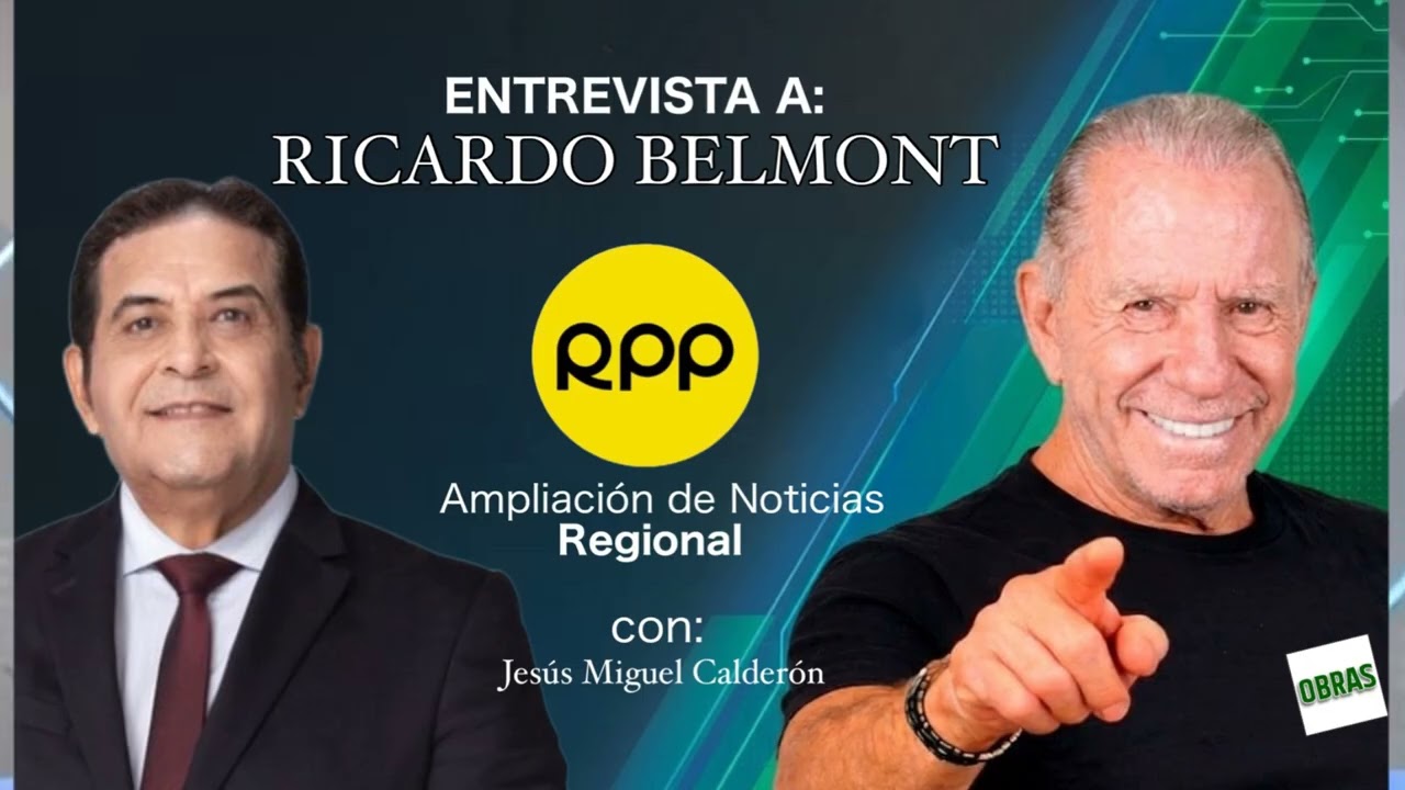 #peru Candidato Ricardo Belmont expone estrategias para resolver los grandes problemas del Perú