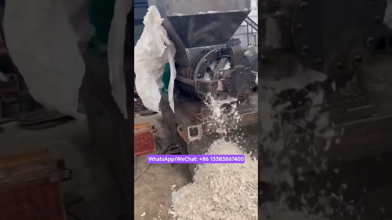 Single Helix Breaker Machine Industrial-Grade Helix Crusher Fabric, EVA, Plastic Waste Recycling