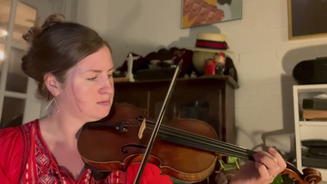 Abigail Gruber teaches Old Time fiddle tune, Rocky Pallet