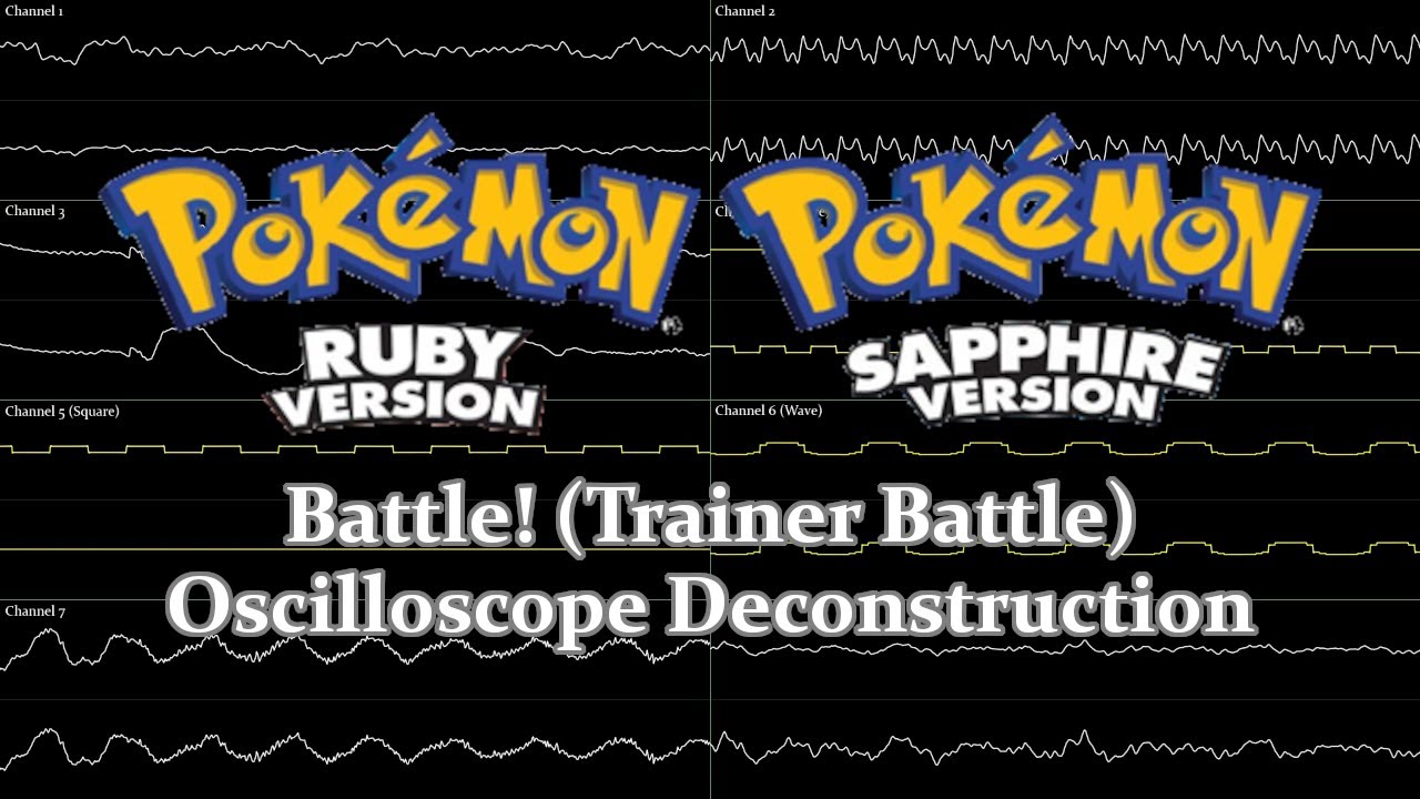 Pokémon Ruby and Sapphire - Battle! (Trainer Battle) (Oscilloscope Deconstruction)